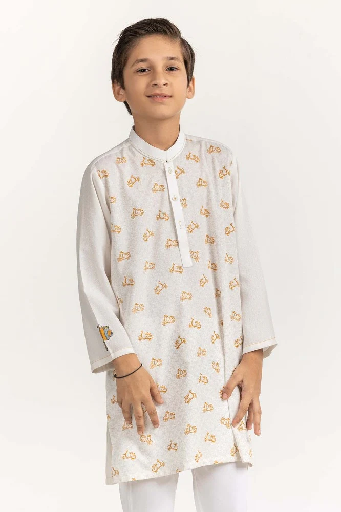 White Styling Kurta KR-KSTY24-004 - Image 2