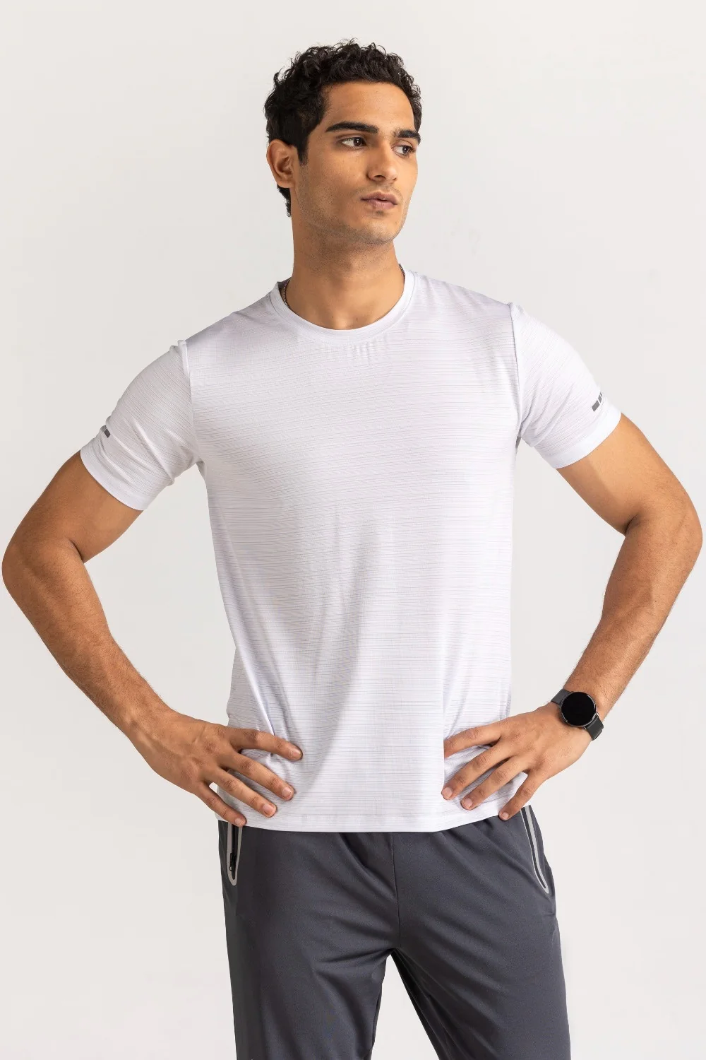 White Textured Tee - Image 2