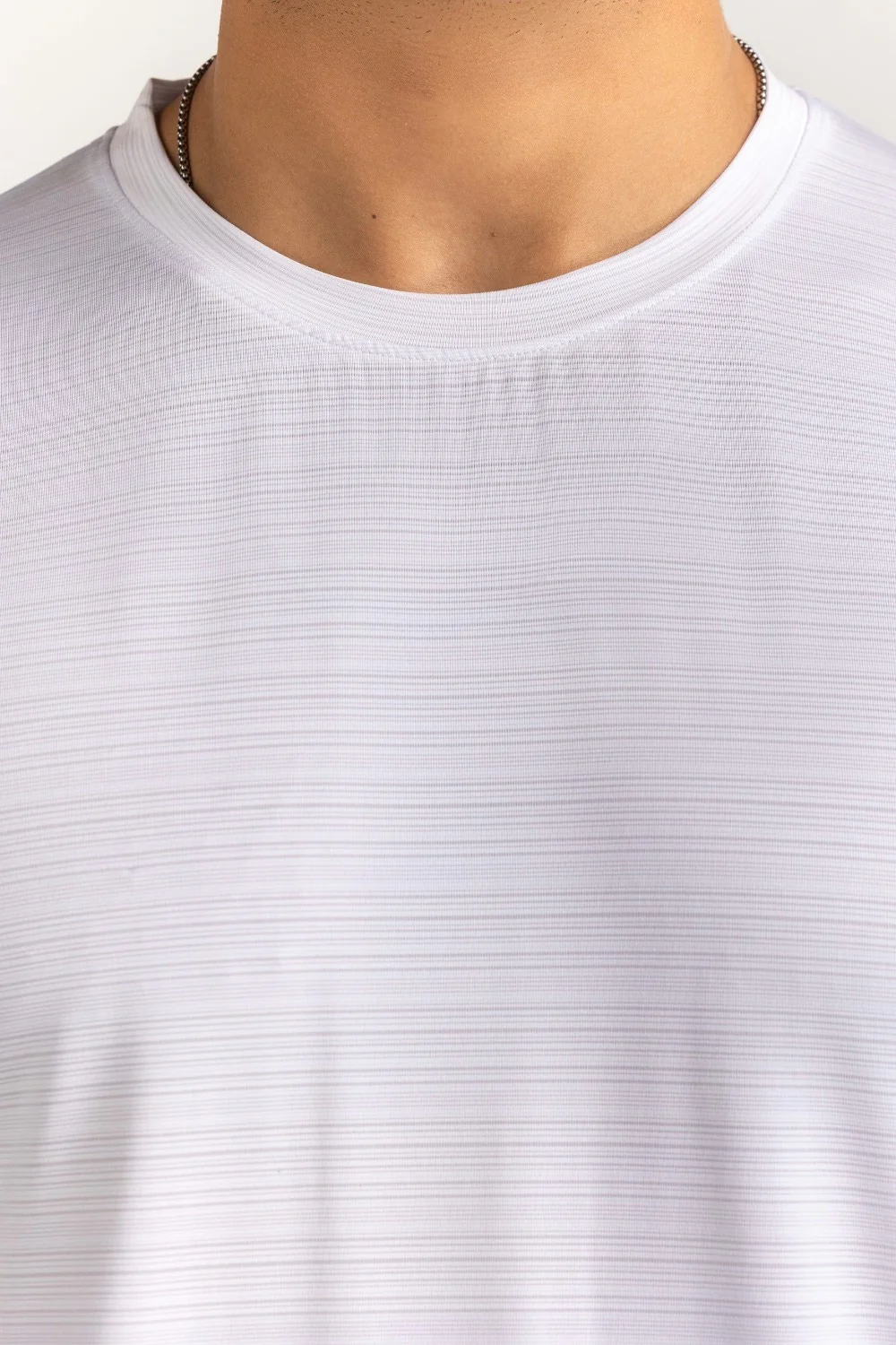 White Textured Tee - Image 3