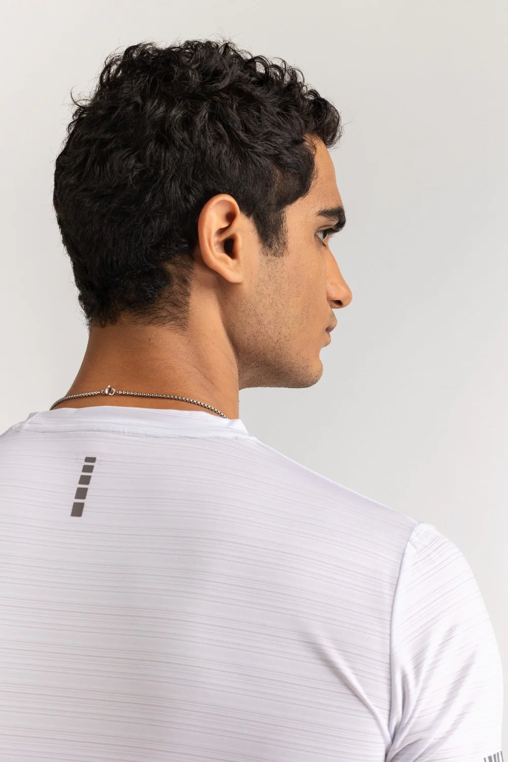 White Textured Tee - Image 4