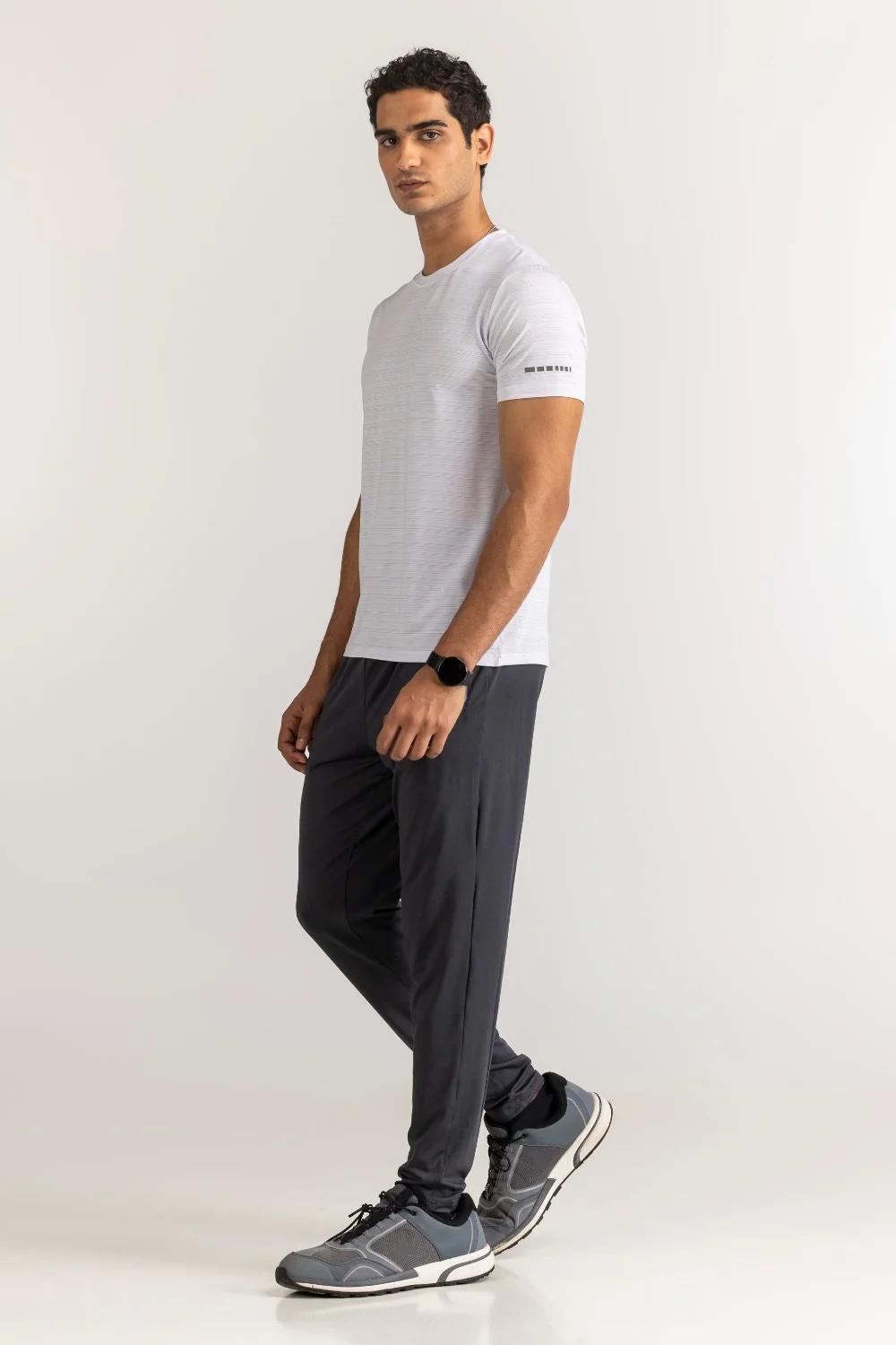 White Textured Tee - Image 5