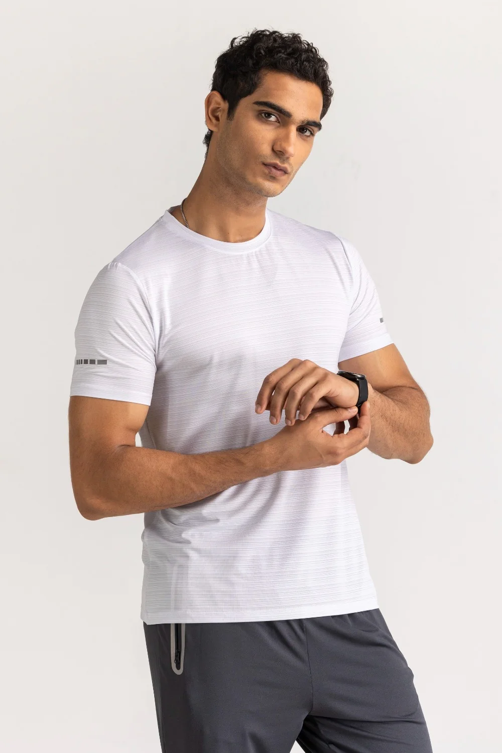 White Textured Tee - Image 6