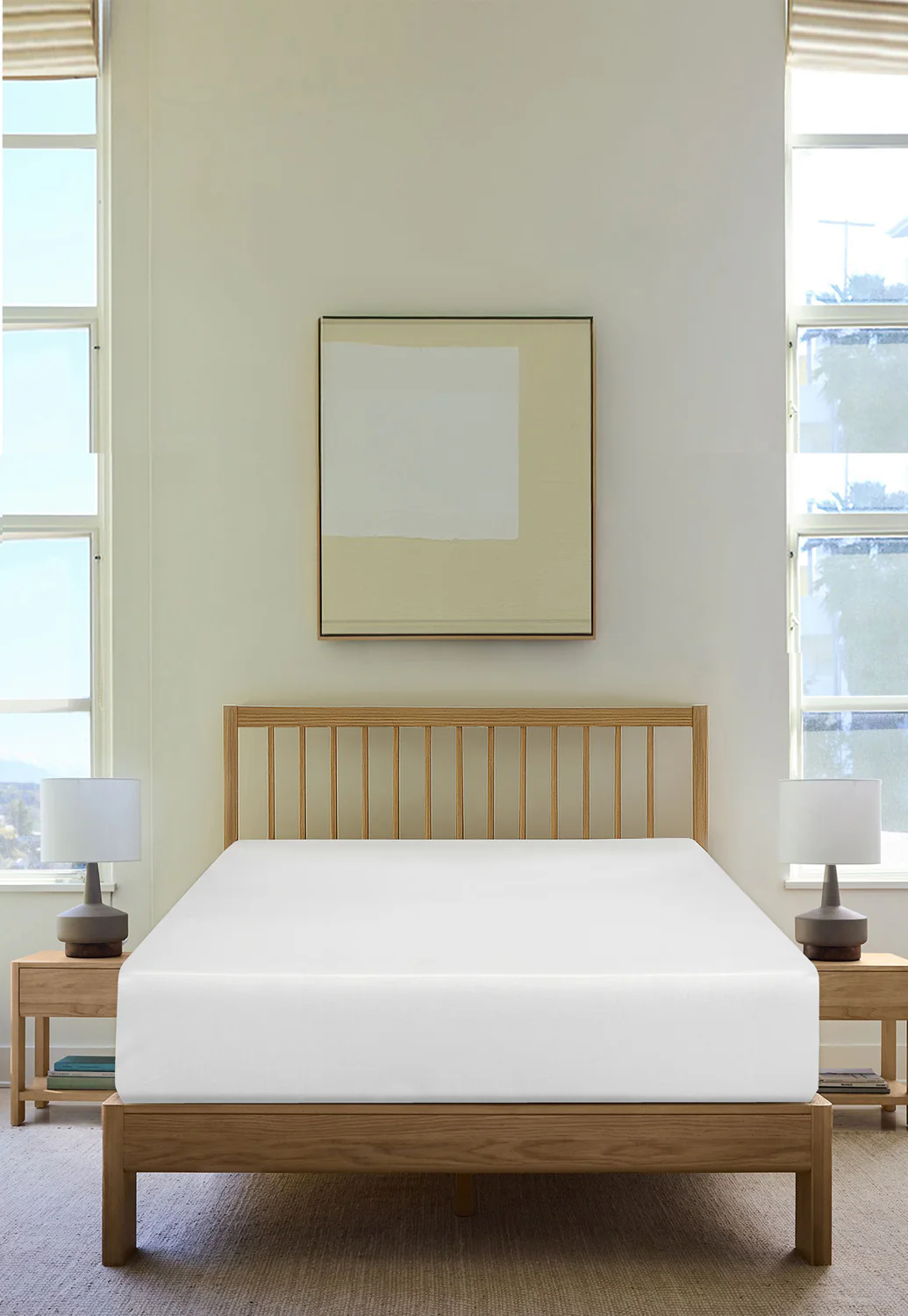 White Water Repellent Jersey Fitted  Sheet 25 - Image 4