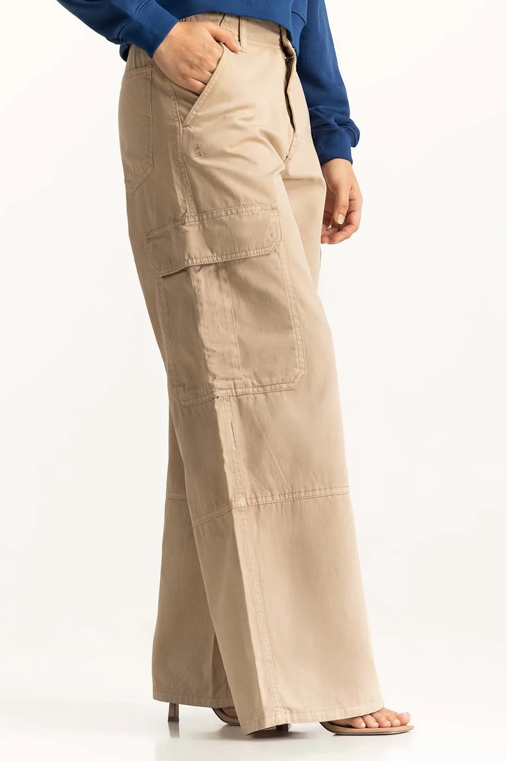 Wide Leg Cargo Pants - Image 3