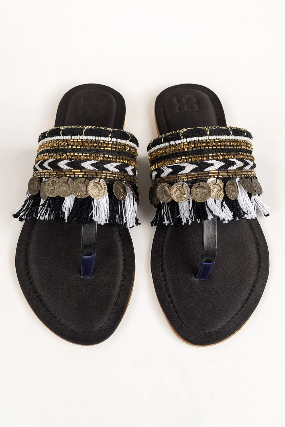 Women Black Kolhapuri - Image 6