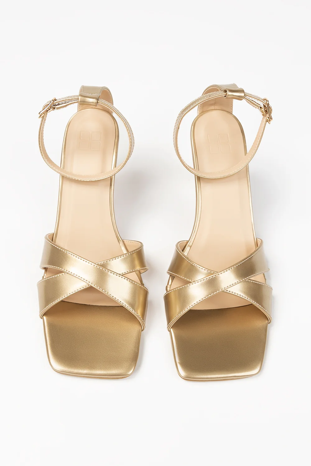 Women Golden Heels - Image 4