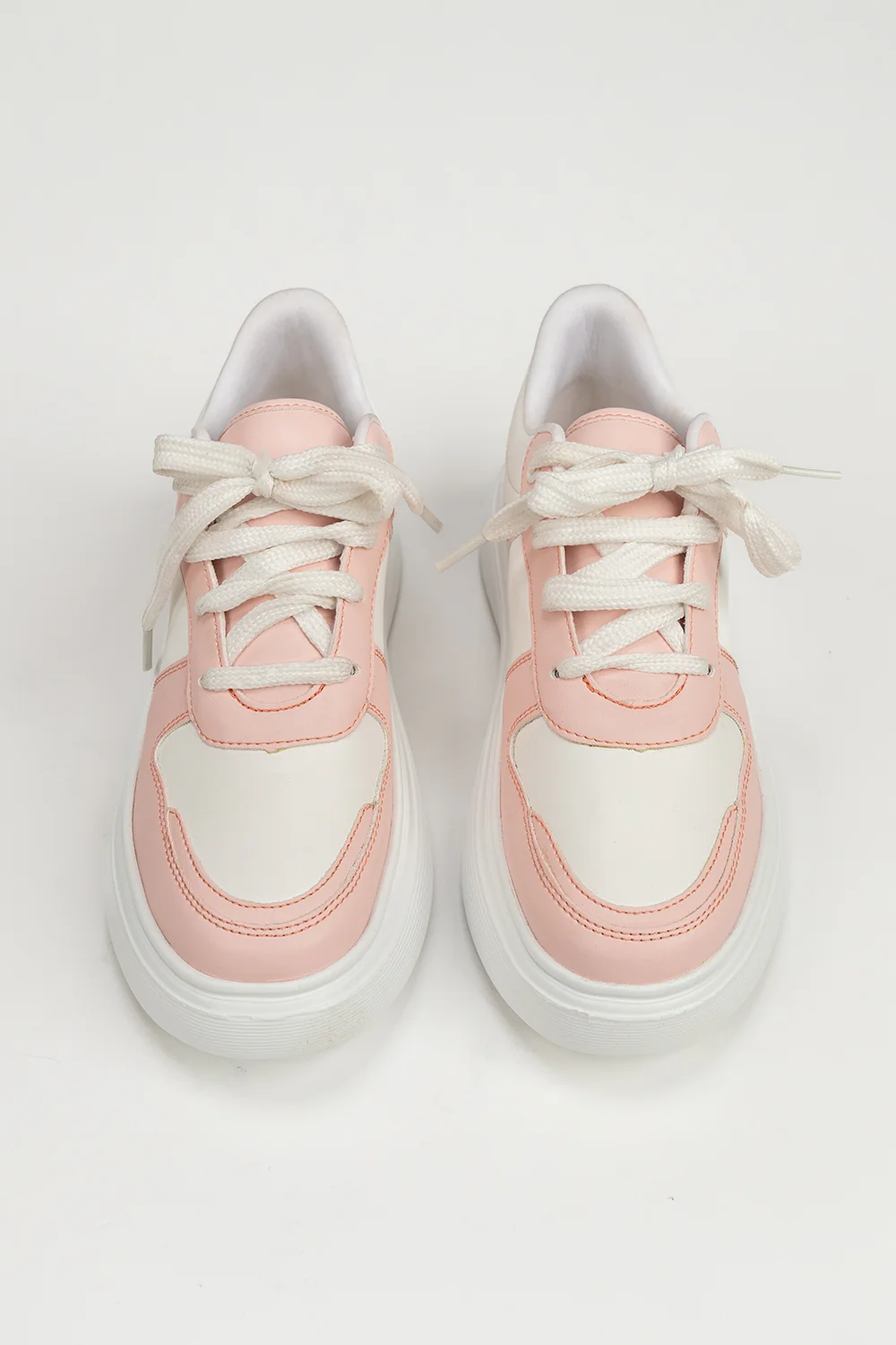 Women Pink White Jogger - Image 2