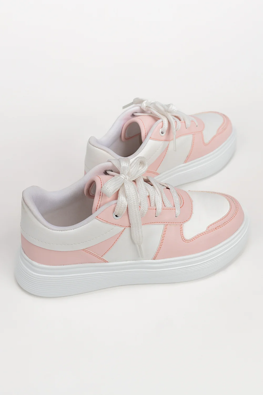 Women Pink White Jogger - Image 5