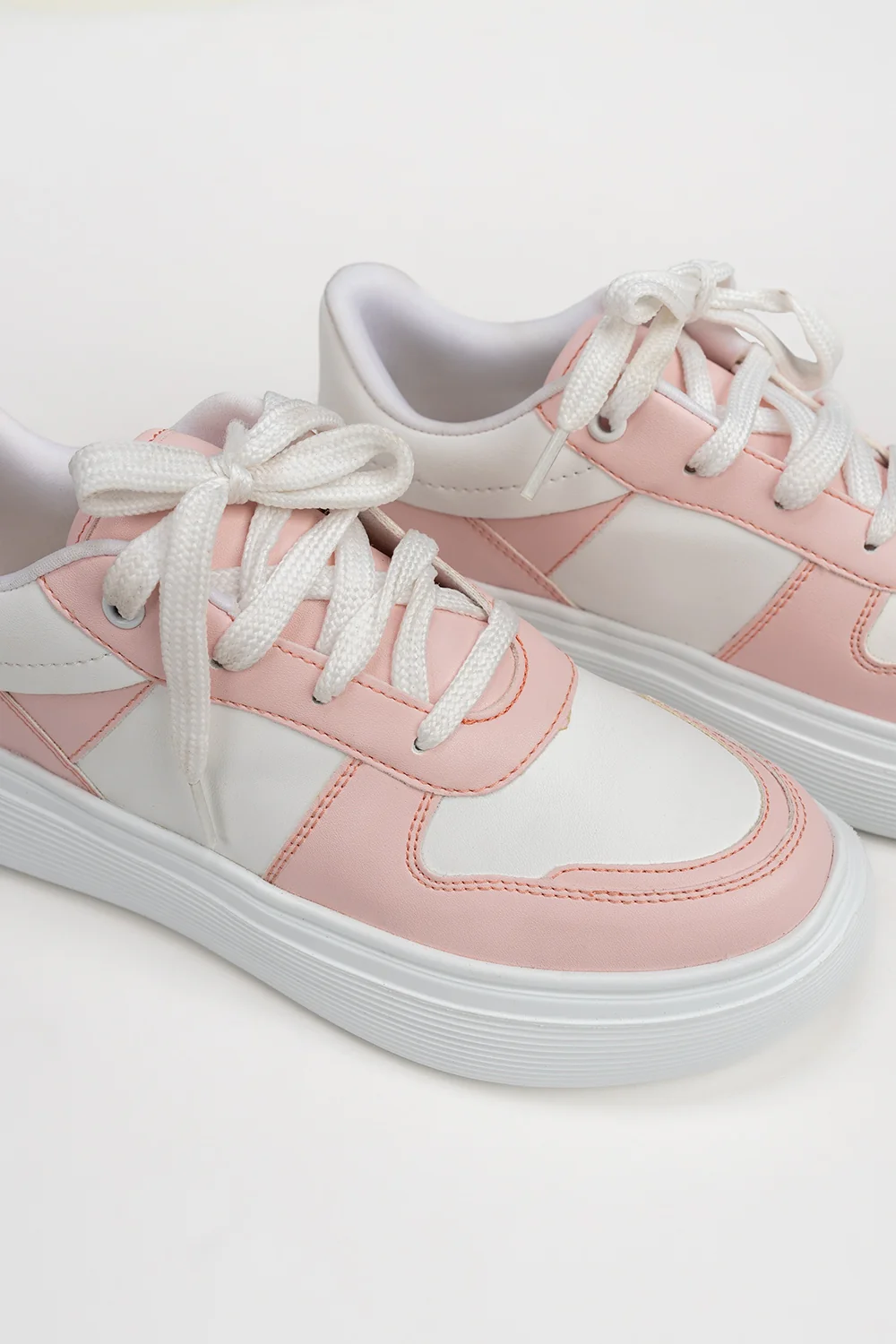Women Pink White Jogger - Image 6
