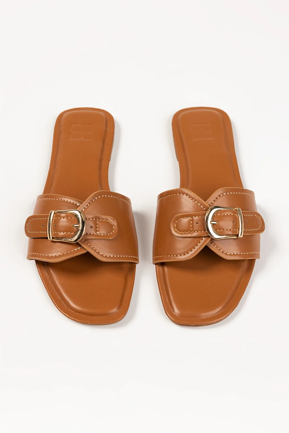 Women Tan Slipper IFS-SLP25-002 - Image 5