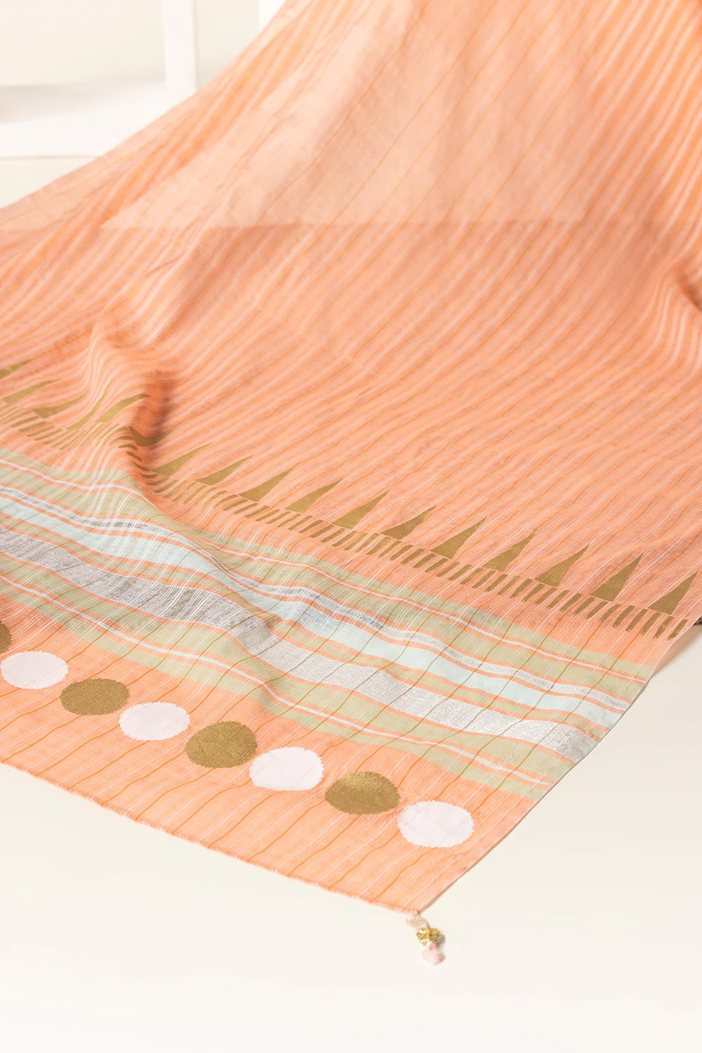 Yarn Dyed Block Printed Dupatta - Image 2