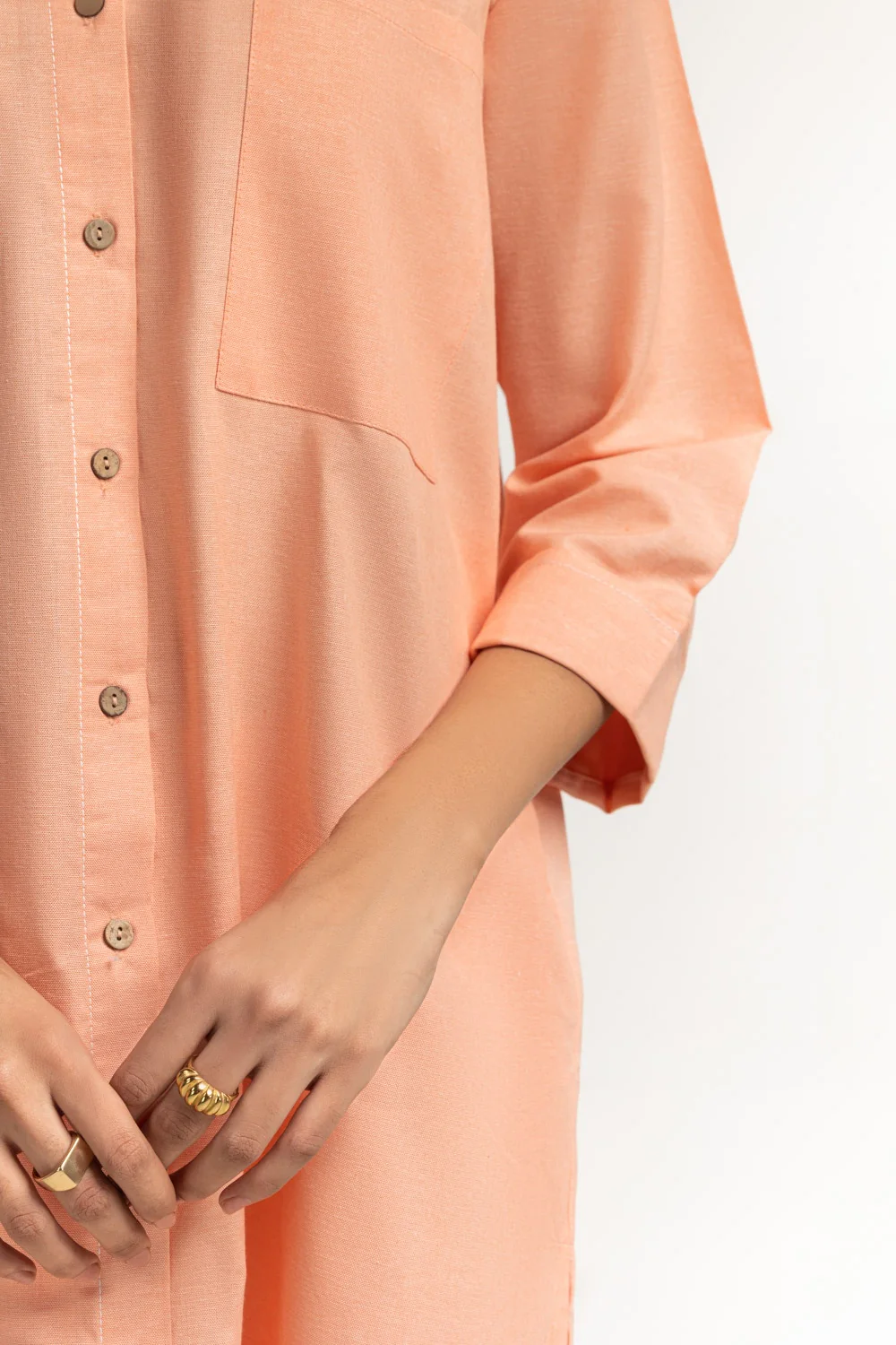 Yarn-dyed Button Down Co-Ord Set - Image 2