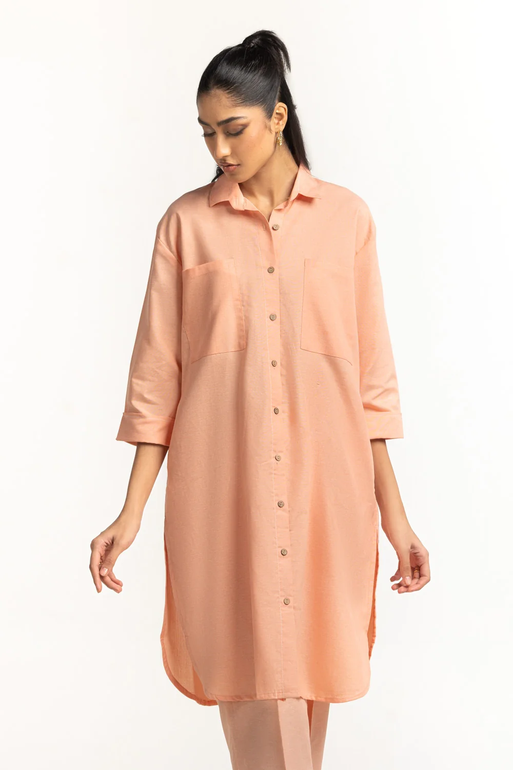 Yarn-dyed Button Down Co-Ord Set - Image 5