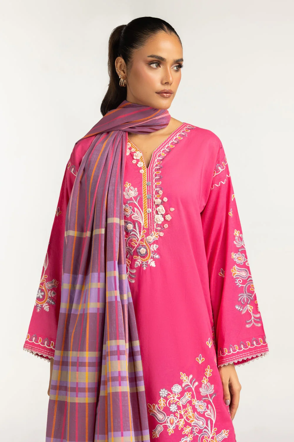 yarn-dyed Dupatta - Image 2