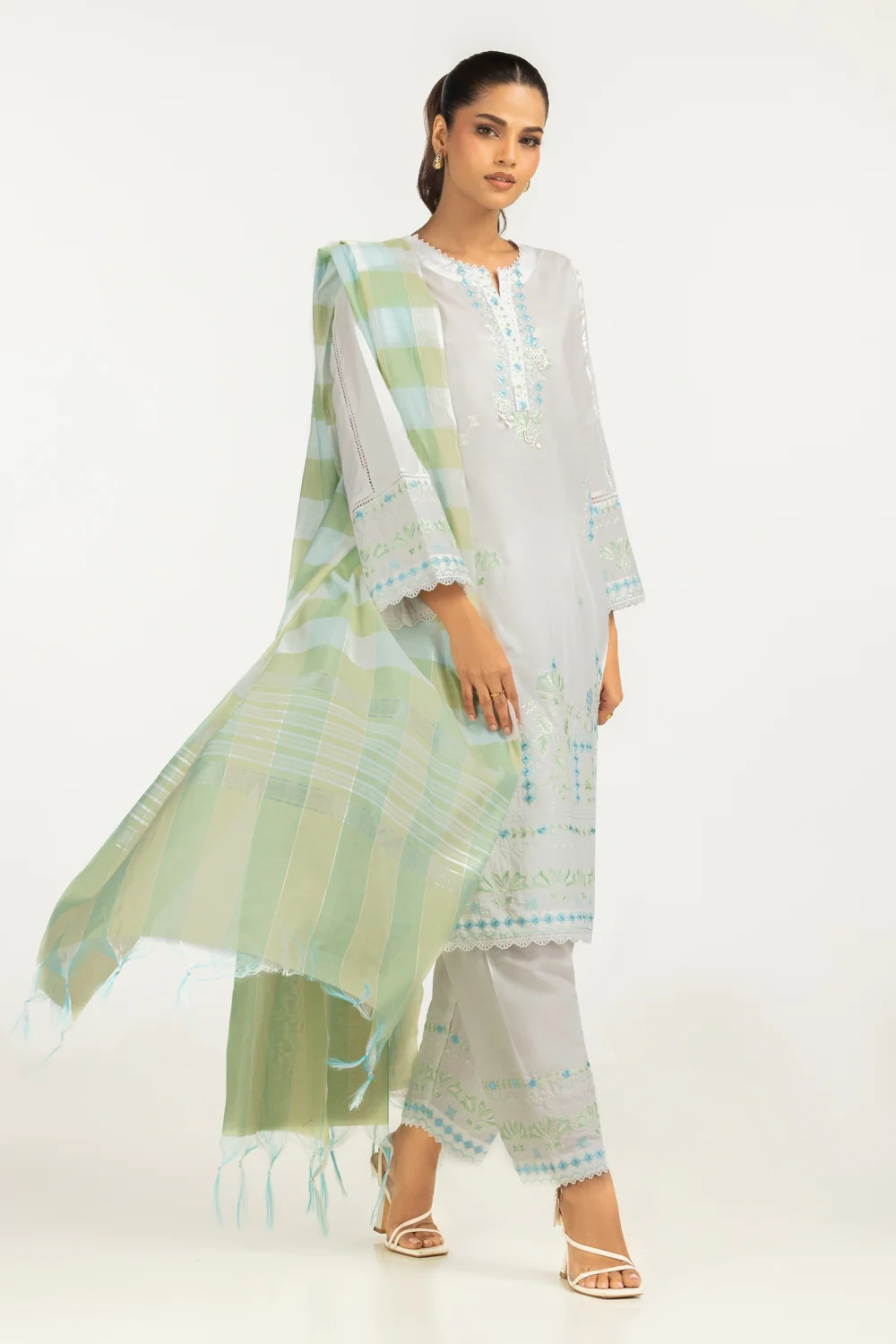 yarn-dyed Dupatta - Image 2