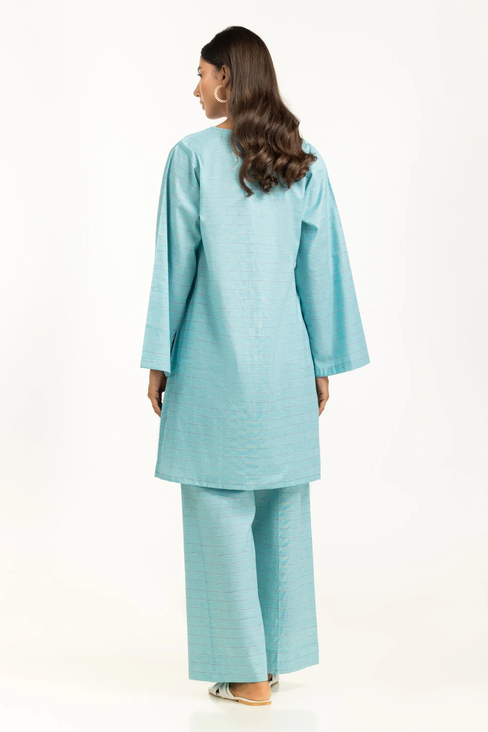 Yarn-dyed Embellished Co-Ord Set - Image 4