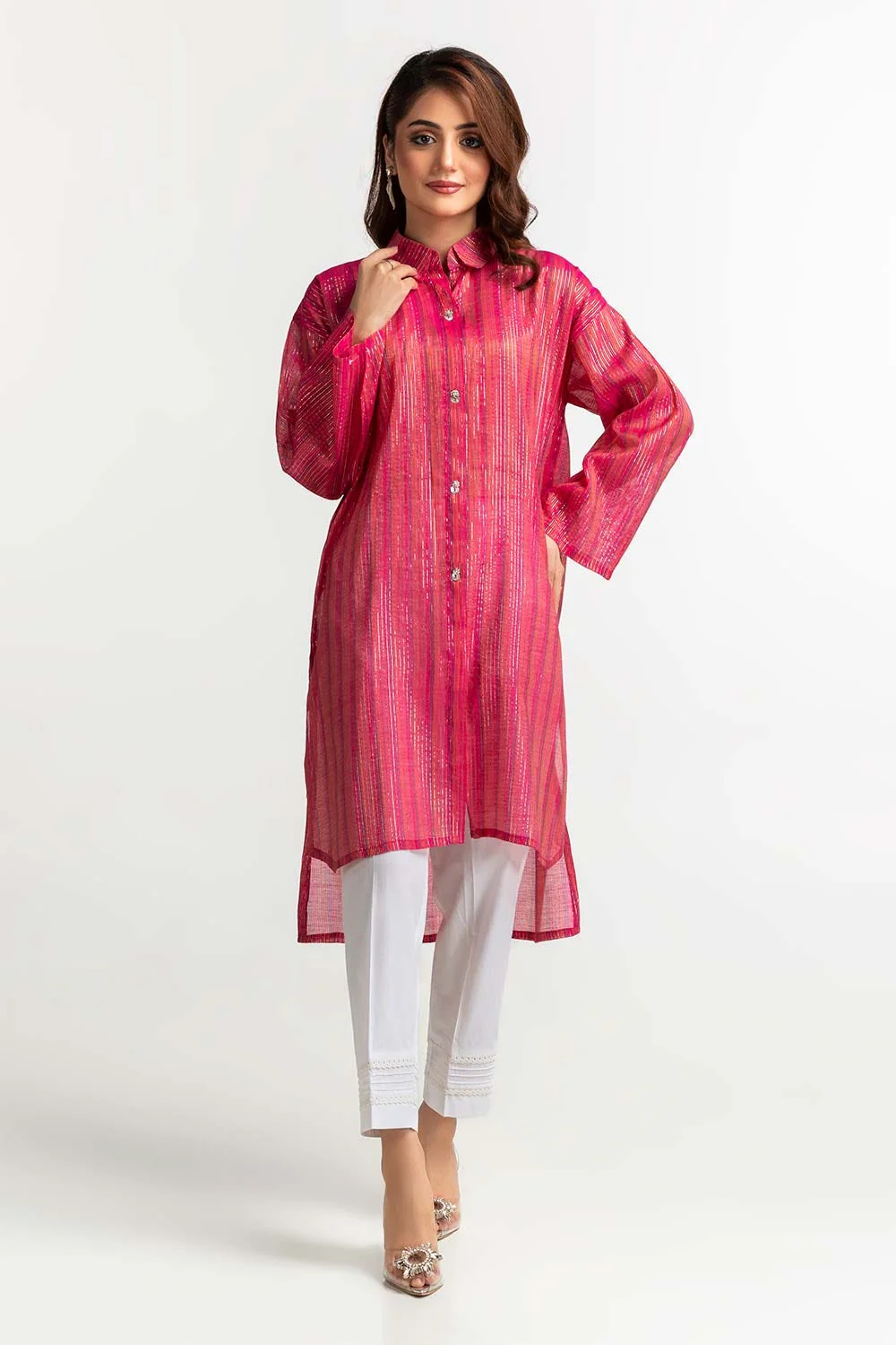 Yarn Dyed Embellished Shirt - Image 2