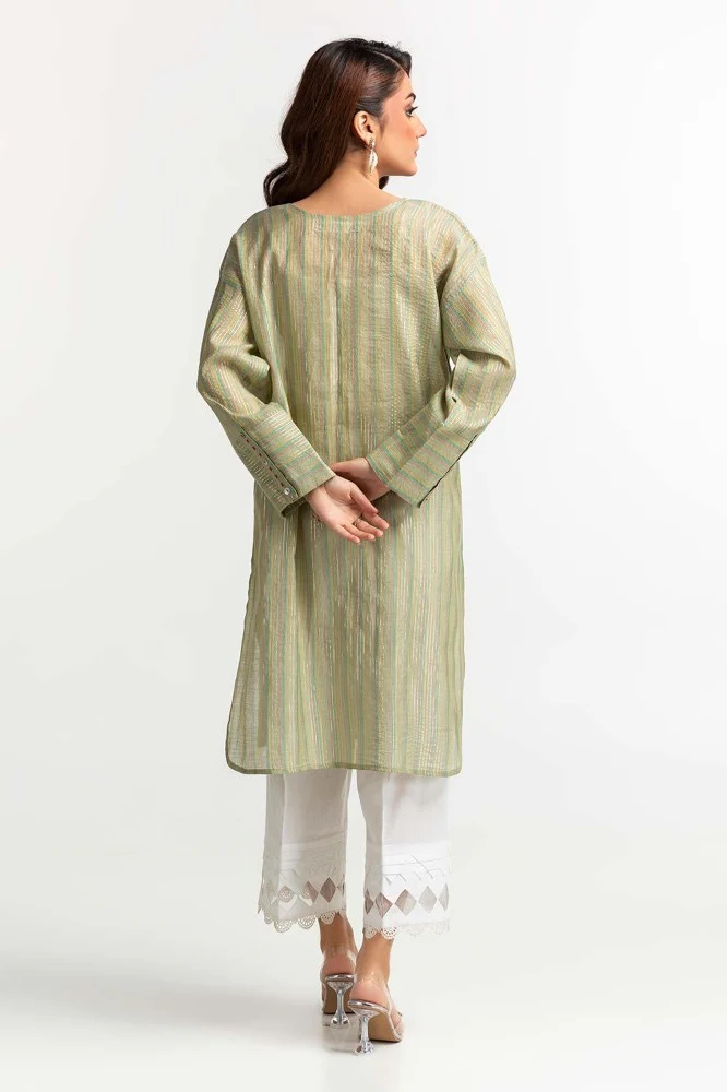Yarn Dyed Embellished Shirt - Image 4