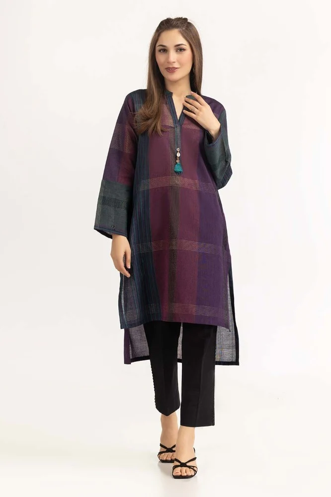 Yarn Dyed Embellished Shirt