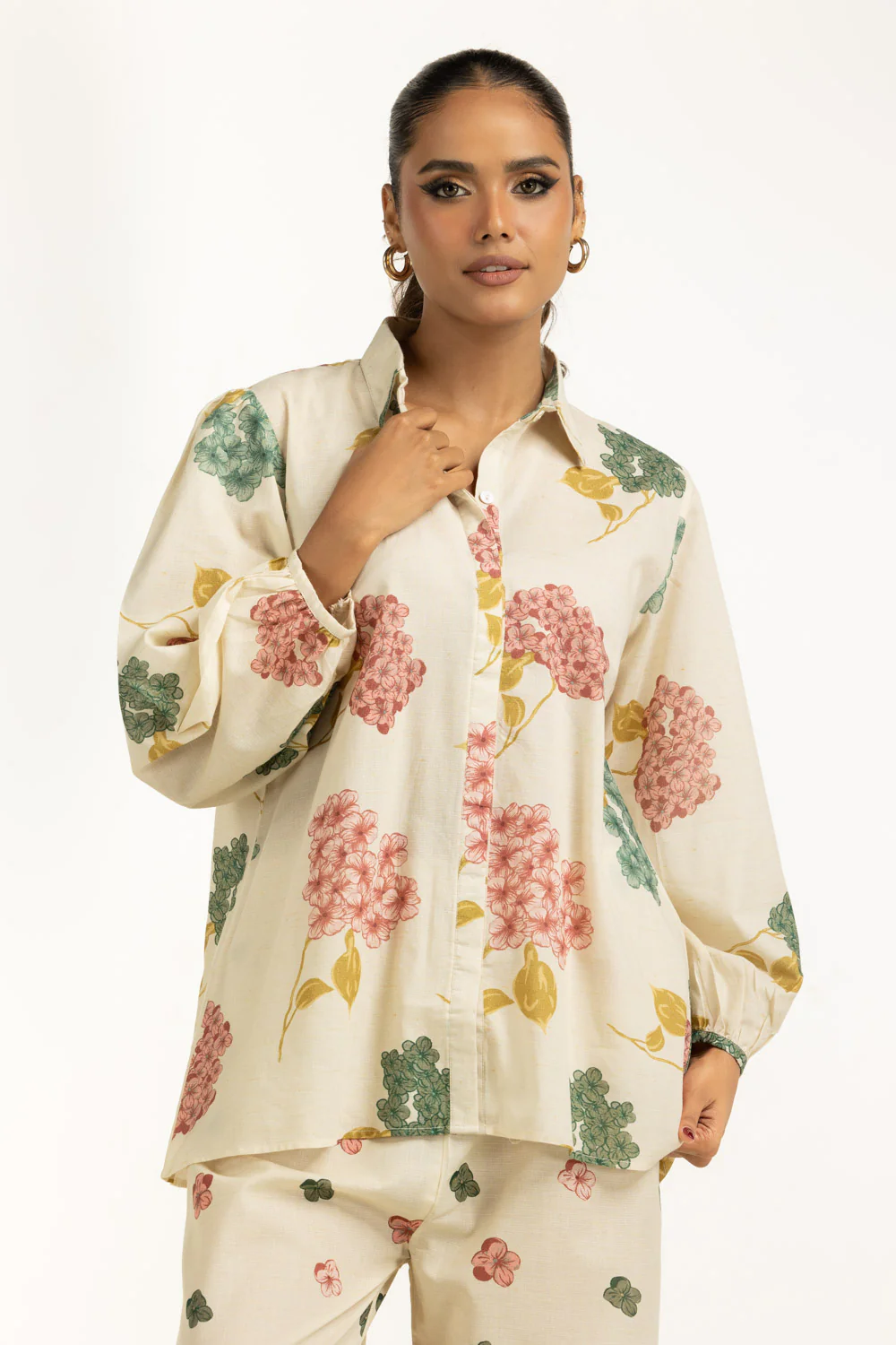 Yarn Lurex Printed Co-Ord Set - Image 4