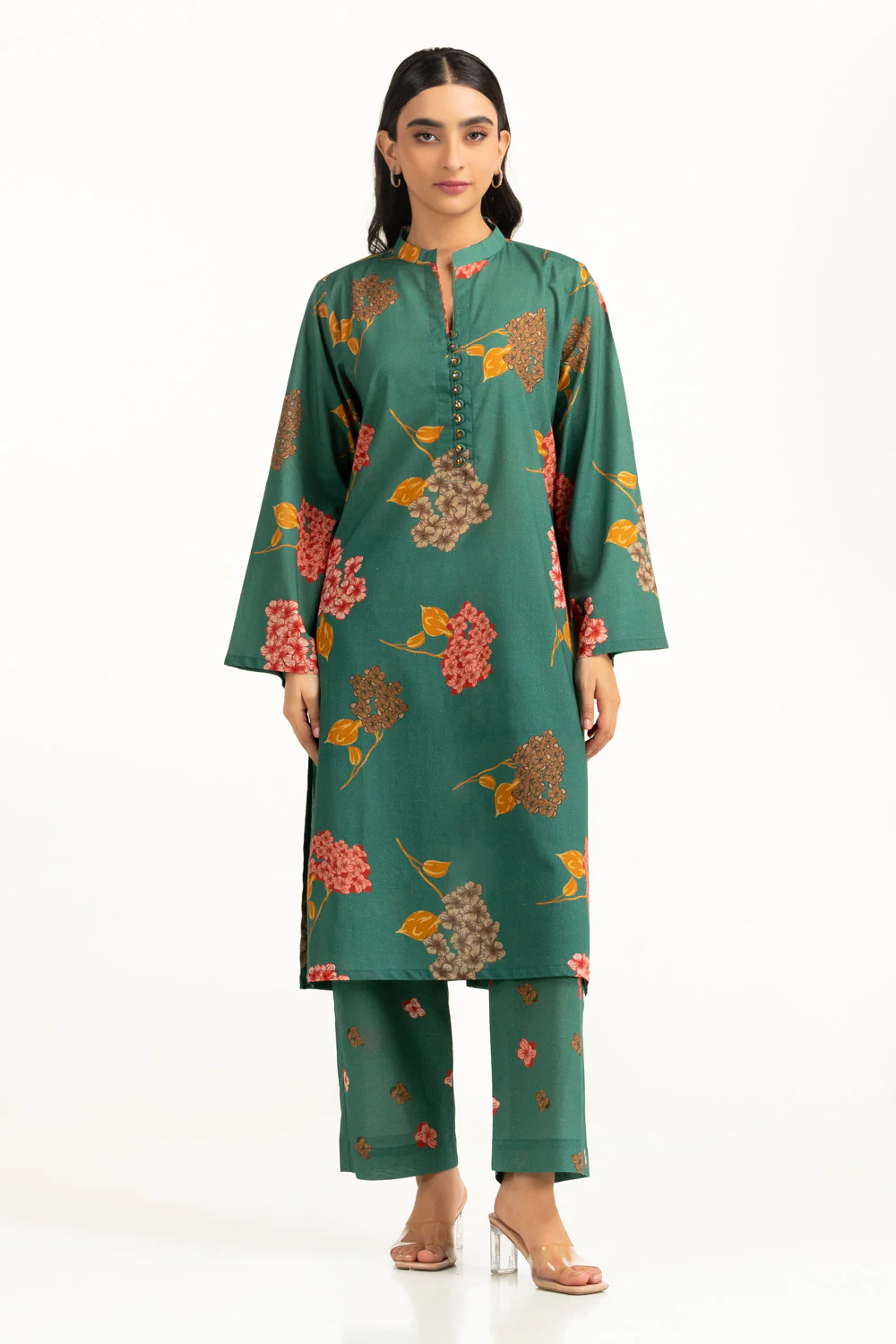 Yarn Lurex Printed Co-Ord Set