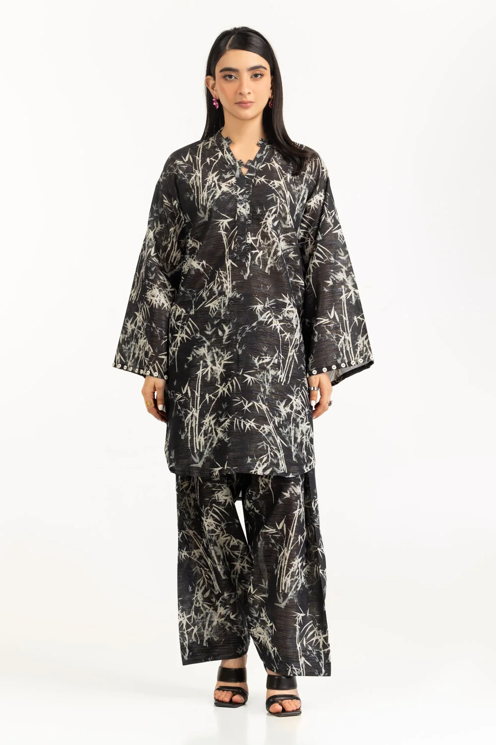 Zari Stripe Printed Co-Ord Set